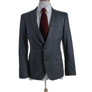 Sand Men's Long Sleeves Lined Two Button Basic Jacket Gray Size 48